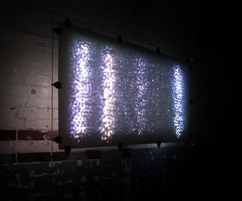 'harmonic environment' installation photo form ‘Surface Arts at SLUICE 2015’